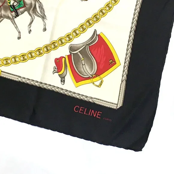 Celine Arc De Triomphe Multicolor Silk #77623C56 - Picture 8 of 8